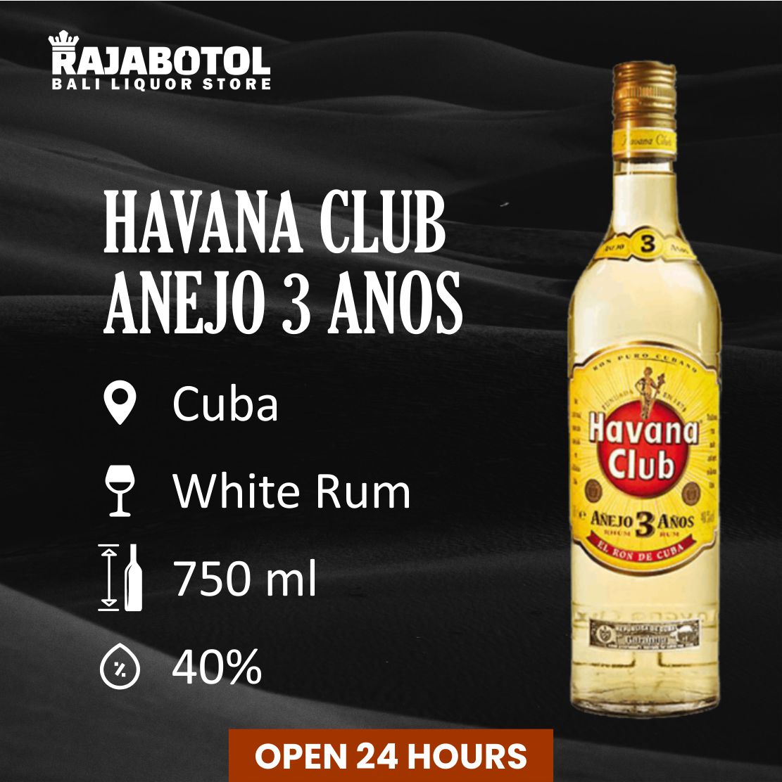 Buy HAVANA CLUB Anejo 3 Anos in Bali