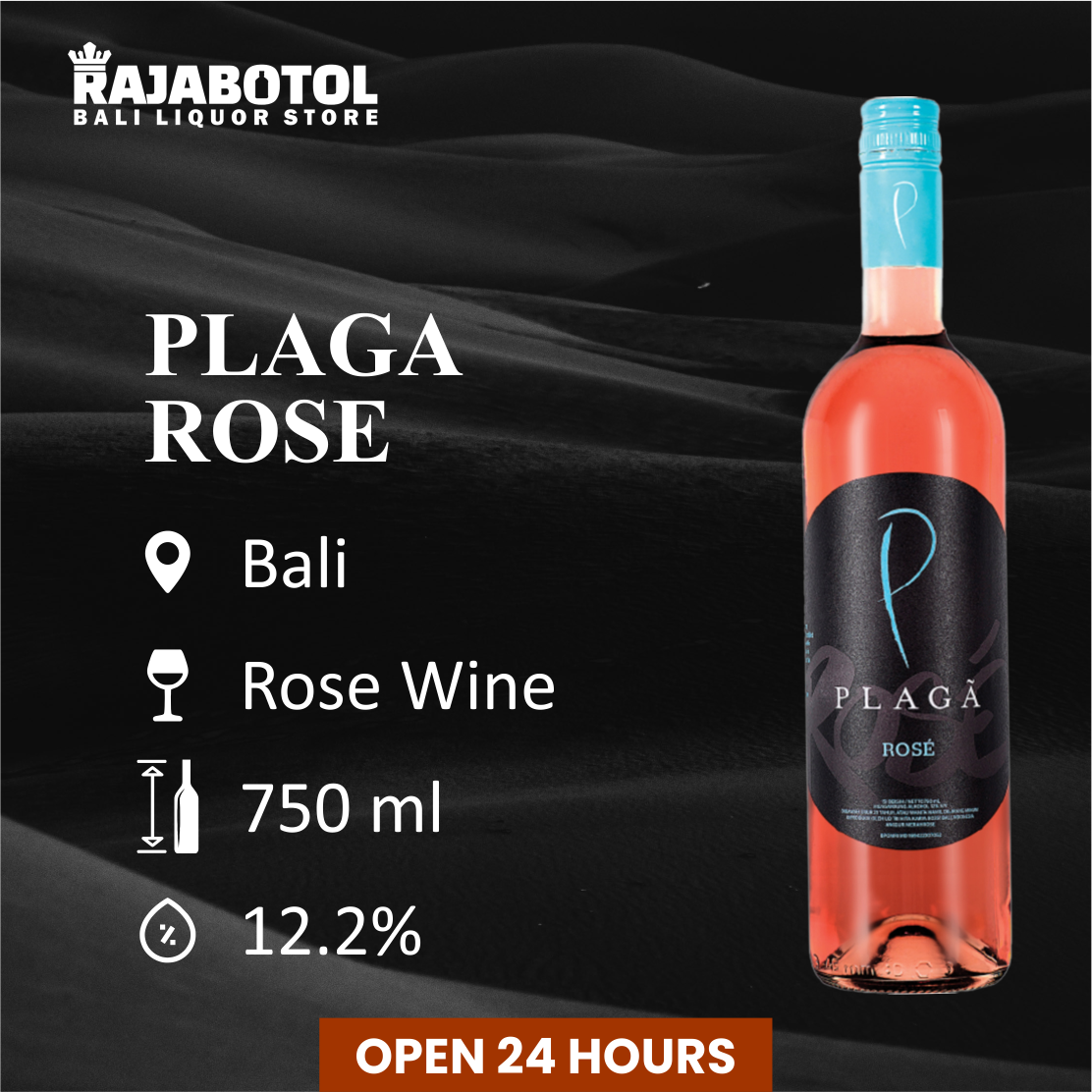 Buy Plaga Rose in Bali – Licensed Wine & Liquor Delivery by RAJA BOTOL BALI