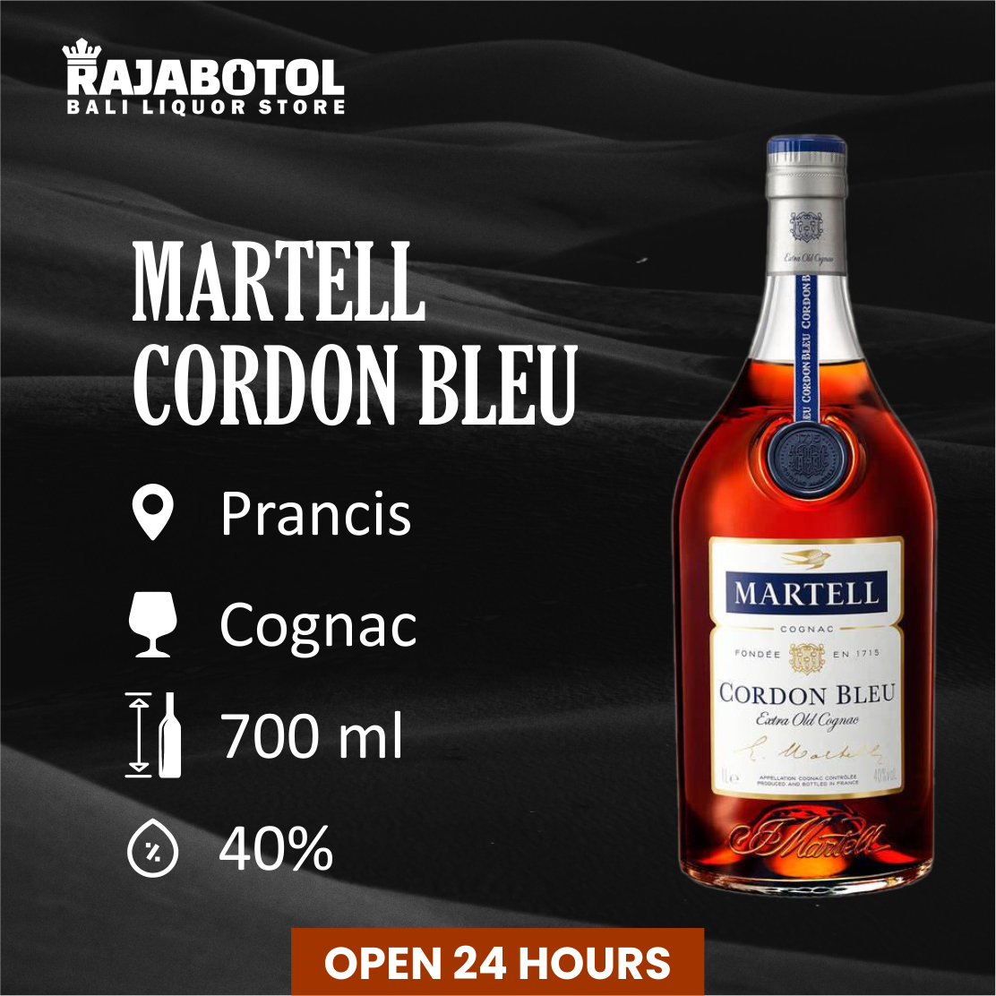 Selling Martell Cordon Bleu and Exciting Night Entertainment Options in Bali