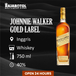 Exclusive! Buy JOHNNIE WALKER GOLD LABEL 750ML in Bali – Delivered to Your Door, Perfect for Romantic Evenings or Epic Parties