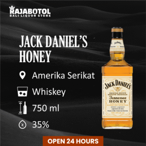 Indulge in the Sweet Boldness of JACK DANIEL'S WHISKEY HONEY – Delivered Straight from RAJA BOTOL BALI