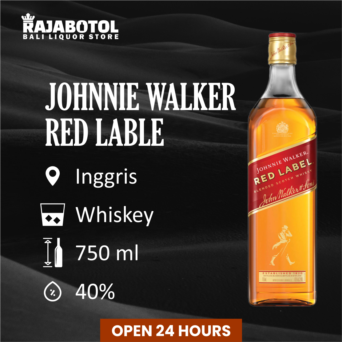 Red Label Botol A Perfect Night with JOHNNIE WALKER RED LABEL from RAJA BOTOL BALI