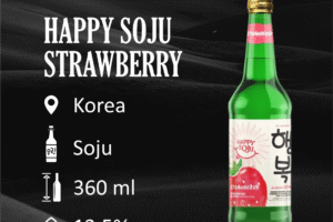 Discover the Irresistible Taste of Happy Soju Strawberry 360ML