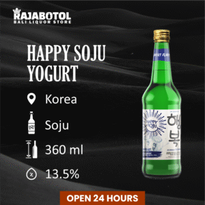 Delight in the Creamy Tang: HAPPY SOJU 360ML YOGURT